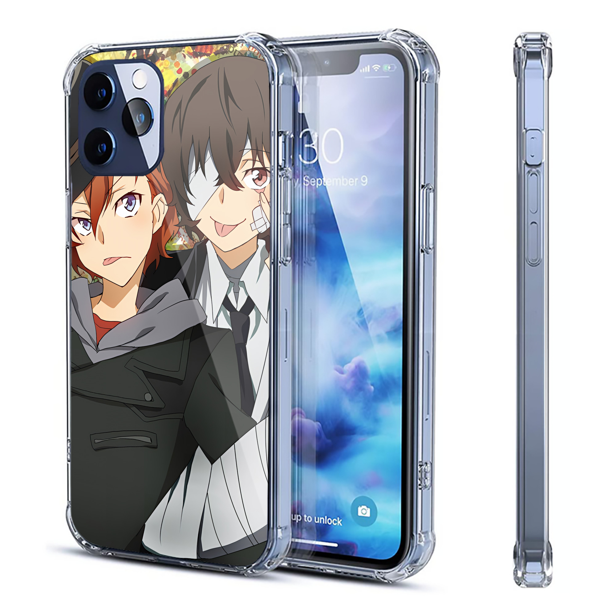 （画像用） 文豪ストレイドッグス Bungo Stray Dogs 【iPhone 12シリーズ対応】透明スマホケース（クリアソフトケース）